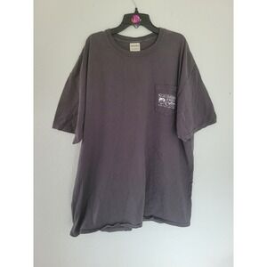 Southern Fried Cotton Mens 2XL Charcoal Gray Cowboy Boots Pocket T-Shirt  #19